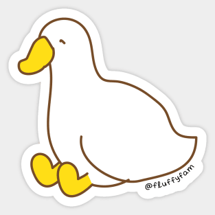 Silly duck Sticker